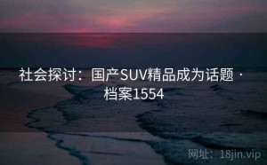 社会探讨：国产SUV精品成为话题 · 档案1554