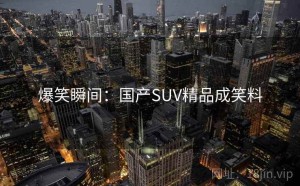 爆笑瞬间：国产SUV精品成笑料