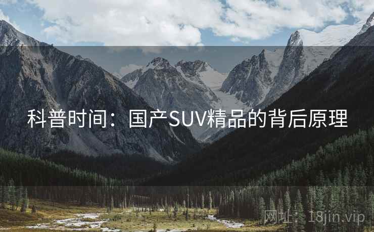 科普时间：国产SUV精品的背后原理